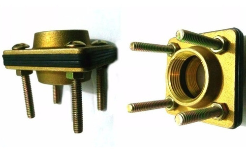 FLANCHE BRONCE  1/2" P/TANQUE AGUA: